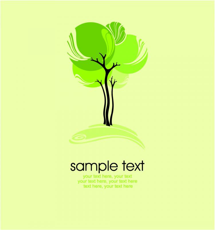 free vector Green tree illustration series 03 vector